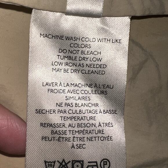 We The Free People Eastwick Trench Coat Women's Size L Beige Nylon Light NWOT - Picture 15 of 16